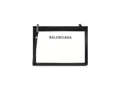 BALENCIAGA Navy Medium Pouch "Black"