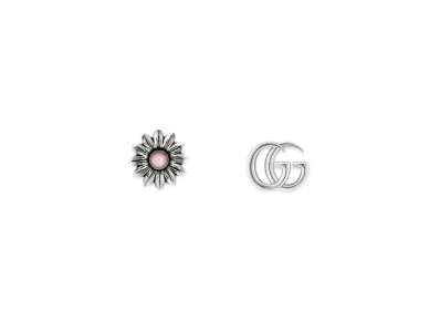 GUCCI Double G Flower Stud Earrings