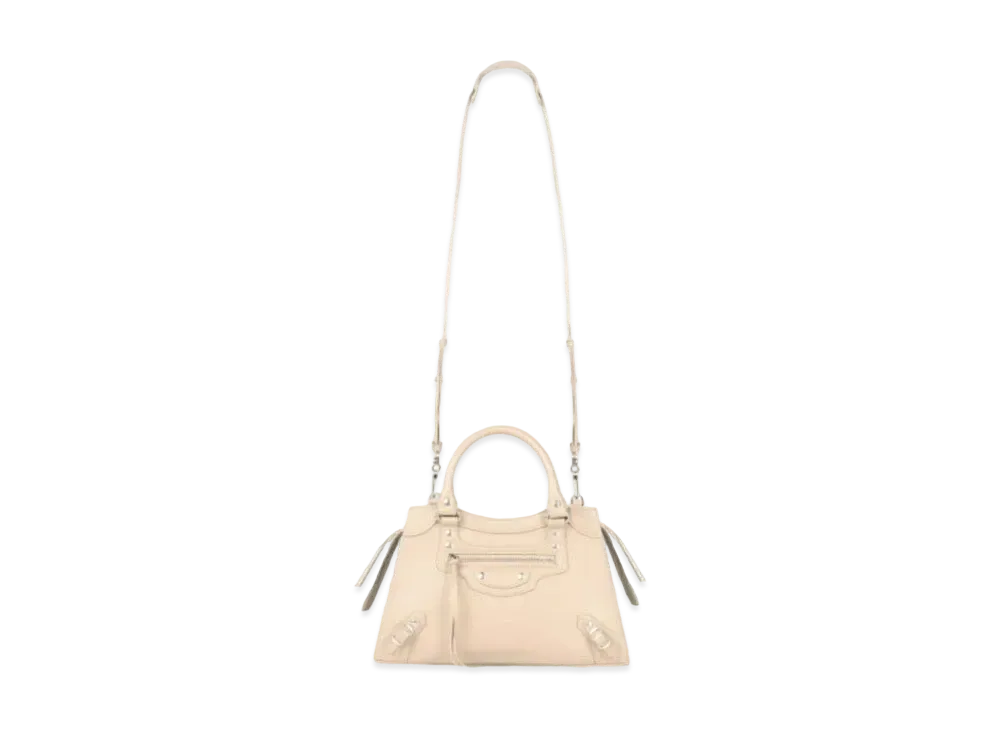 BALENCIAGA Women's Neo Classic Small Top Handle Bag "Cream"
