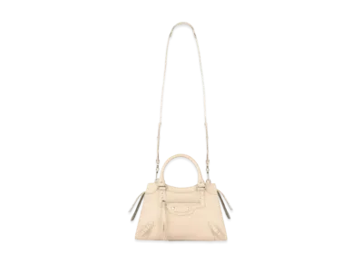 BALENCIAGA Women's Neo Classic Small Top Handle Bag "Cream"