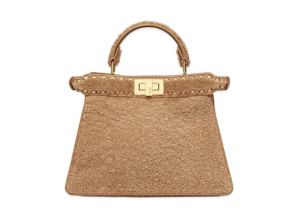 FENDI Peekaboo Iseeu Small Sheepskin Bag "Beige"