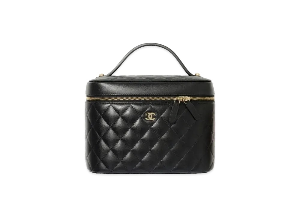 CHANEL Classic Vanity Pouch Lambskin "Black"