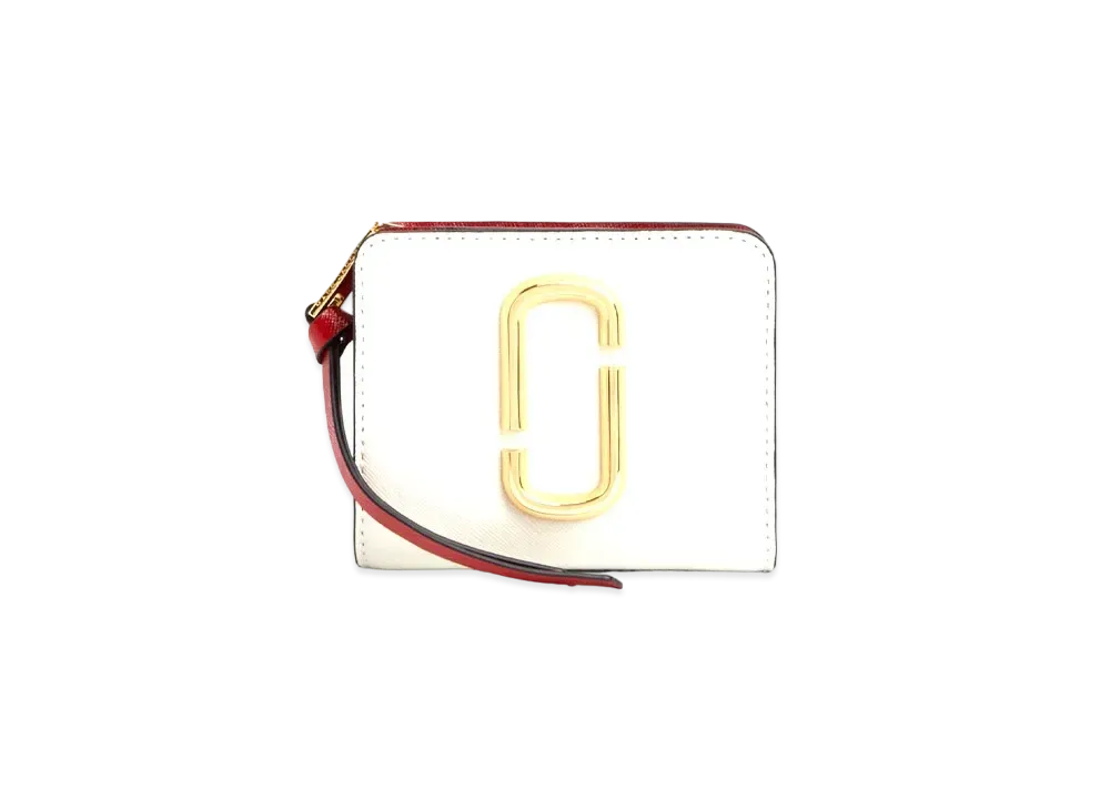 Marc Jacobs The Snapshot Mini Compact Wallet "Coconut Multi"