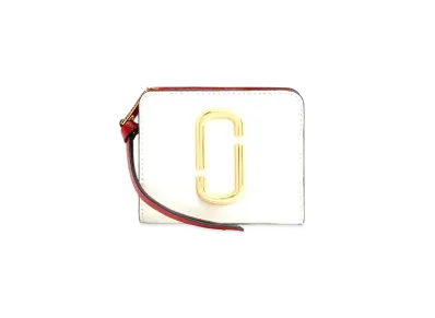 Marc Jacobs The Snapshot Mini Compact Wallet "Coconut Multi"