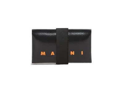 Marni Black Origami Wallet "Black"