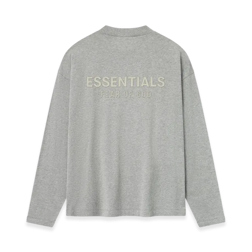 FEAR OF GOD ESSENTIALS Classic Long Sleeve Tee "Concrete Heather"