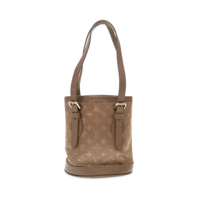 Louis Vuitton Little Bucket Monogram Satin "Beige"