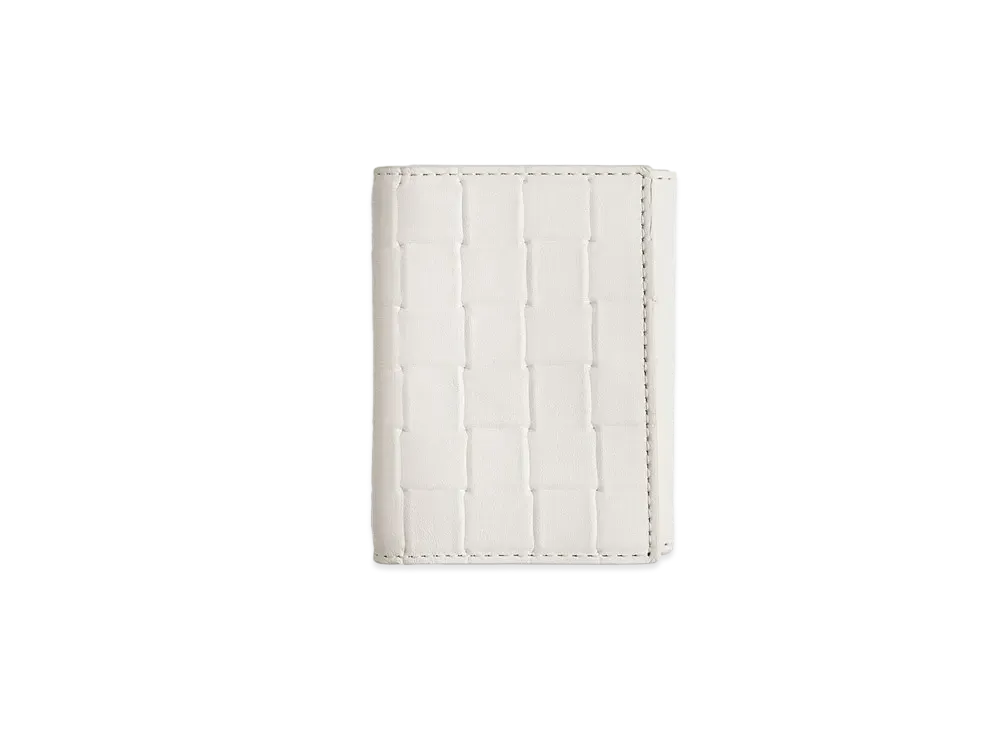 Bottega Veneta Trifold Flap Wallet "White"