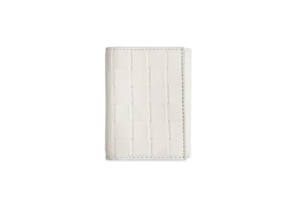 Bottega Veneta Trifold Flap Wallet "White"