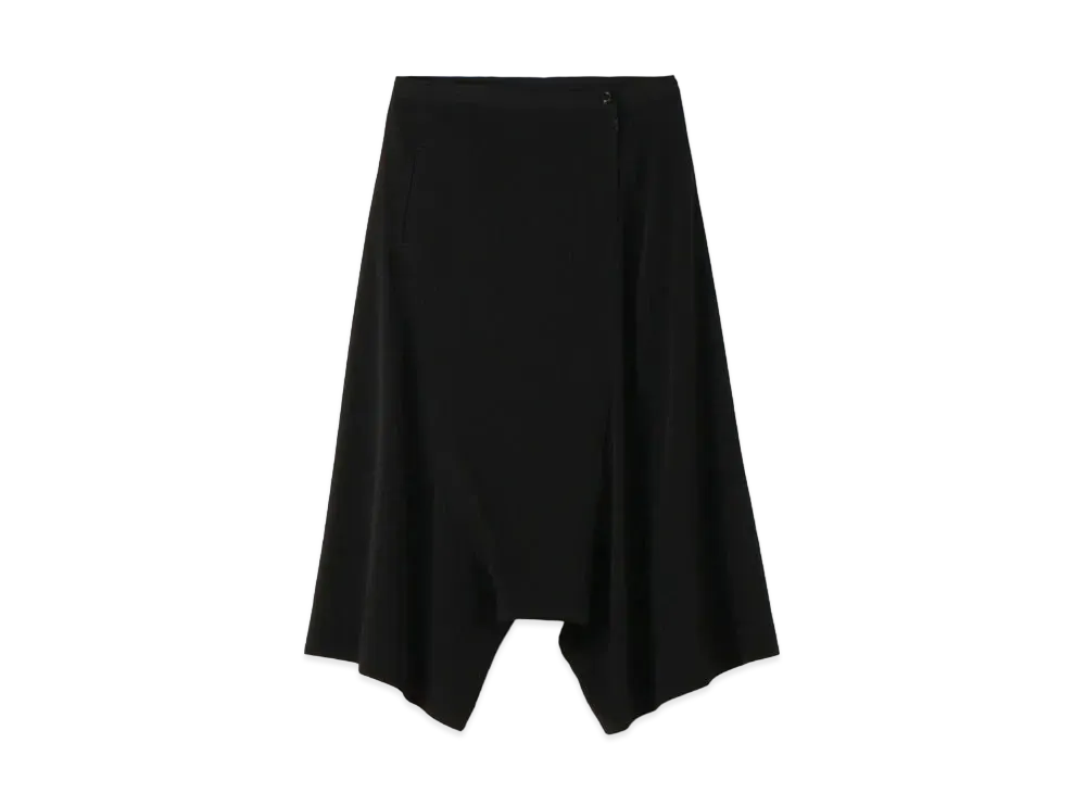 Yohji Yamamoto Y's DECYNE WAIST STRING SAROUEL PANTS "Black"