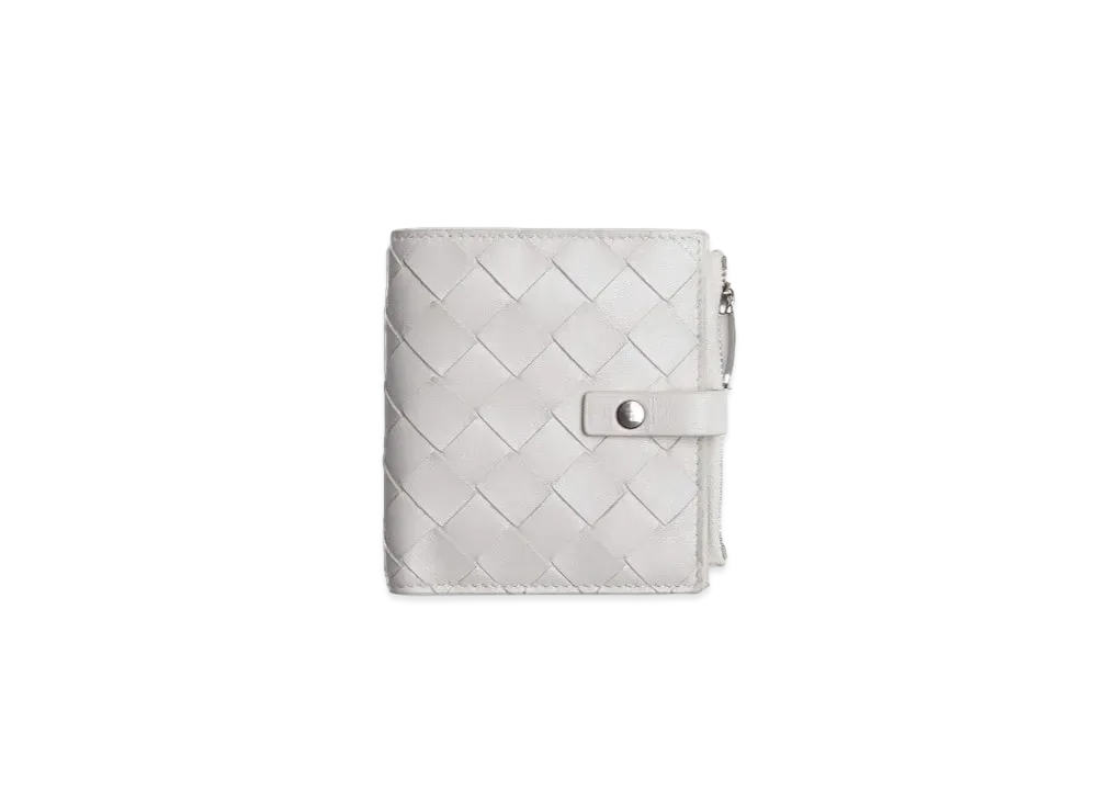 Bottega Veneta Bifold Zipped Wallet "White"