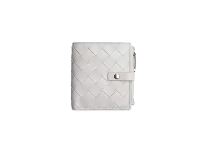 Bottega Veneta Bifold Zipped Wallet "White"