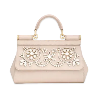 Dolce&Gabbana Sicily Bag Small Calfskin & Rhinestone "Multicolor"