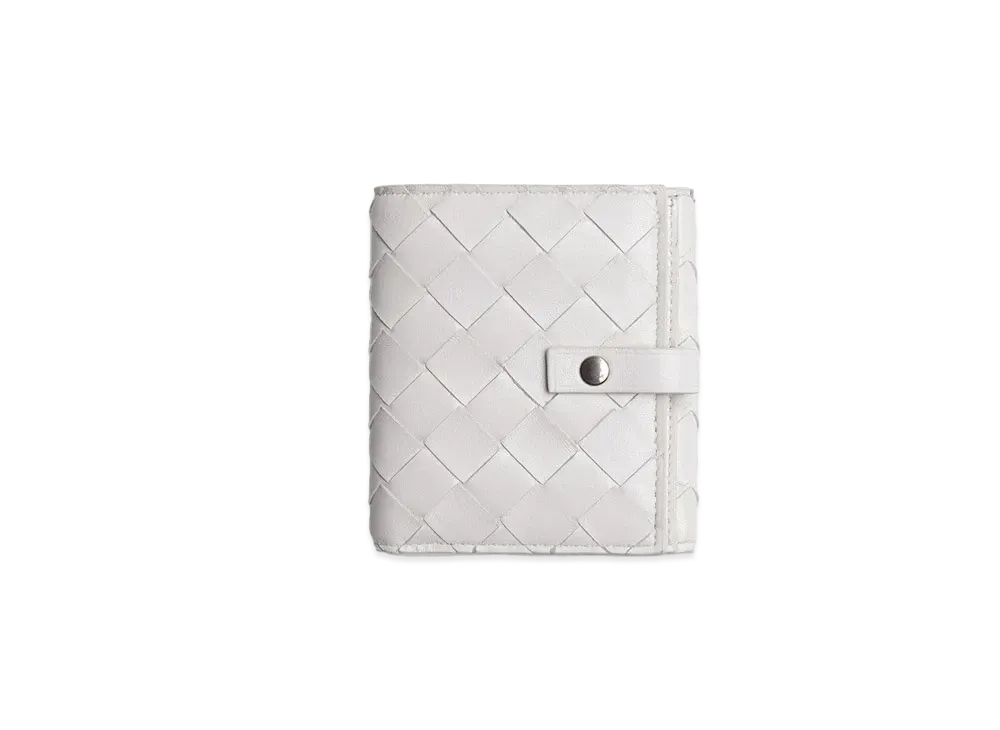 Bottega Veneta Bifold Flap Wallet "White"