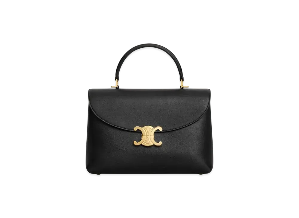 CELINE Medium Nino Bag in Supple Grained Calfskin "Black"