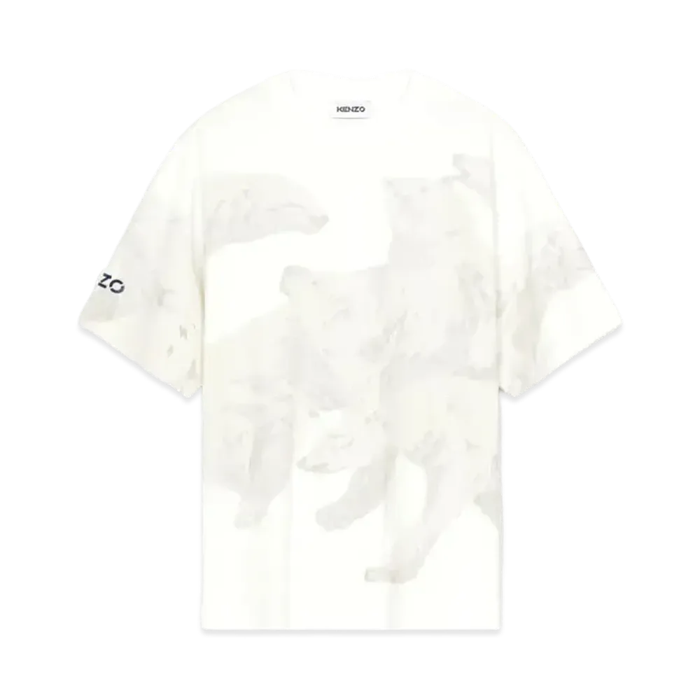 KENZO Oversized T-shirt 'Polar Bear' 'The Winter Capsule' "Off White"
