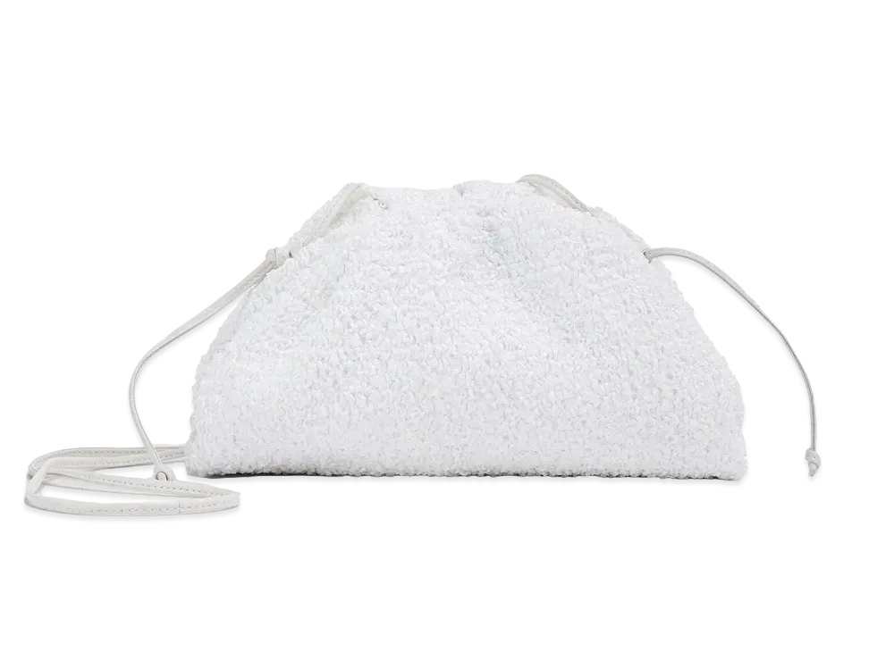 Bottega Veneta Mini Pouch "White Chalk"