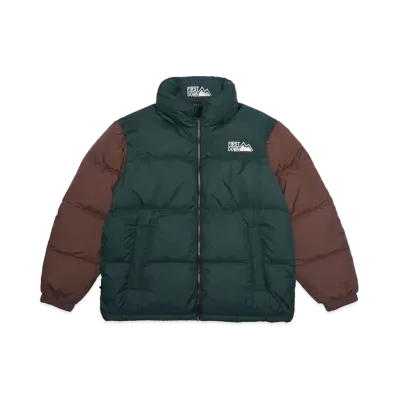FIRST DOWN BUBBLEDOWN JKT B&B "GREEN x BROWN"