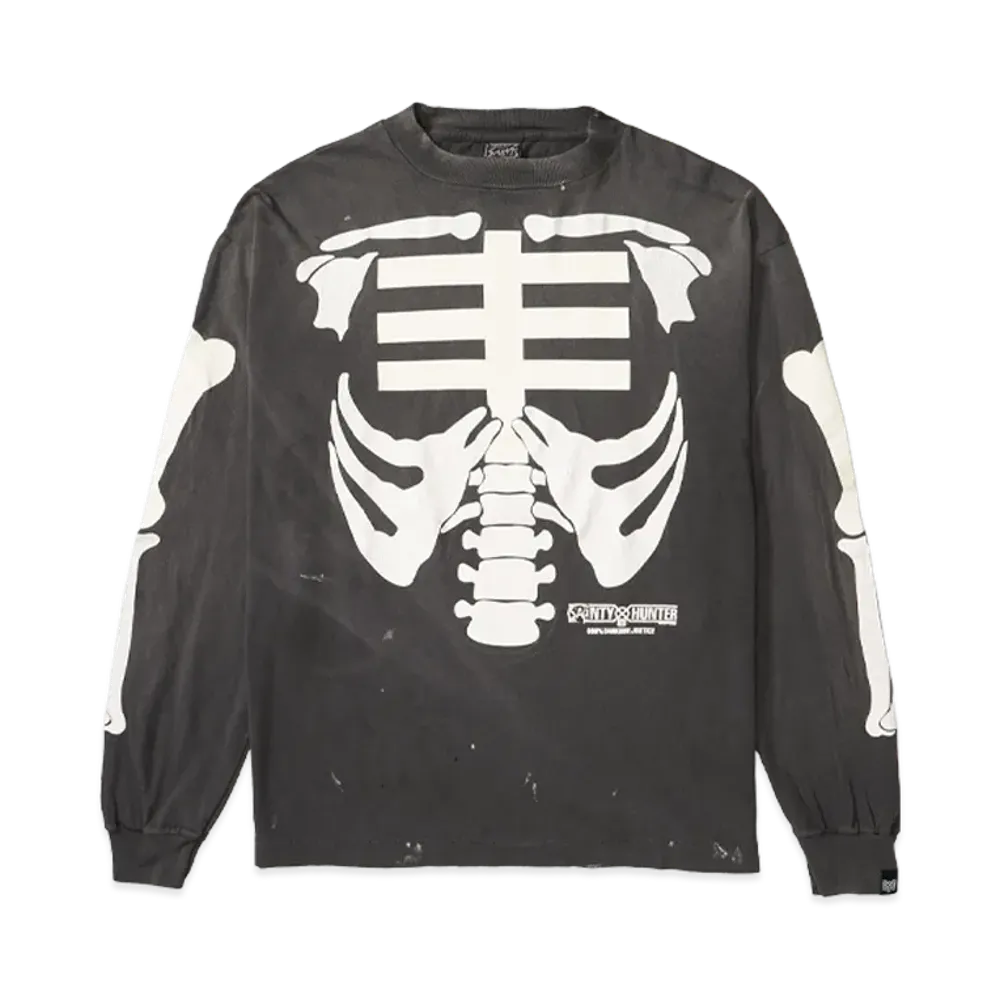 SAINT Mxxxxxx x BOUNTY HUNTER BH LS T-Shirt Bone "Black"