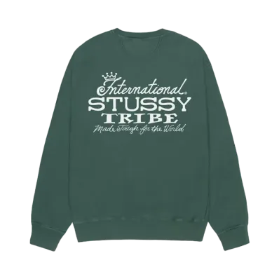 Stussy IST Crew Pigment Dyed "Forest"
