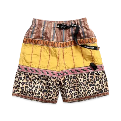 KAPITAL CRAZY PATCHWORK ECO BAKA SHORT PANTS 2021 "Yellow"