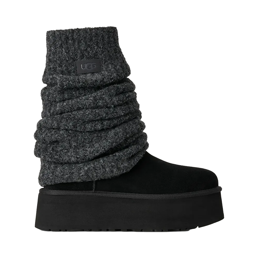 UGG Women's Classic Mini Dipper Legwarmer "Black"
