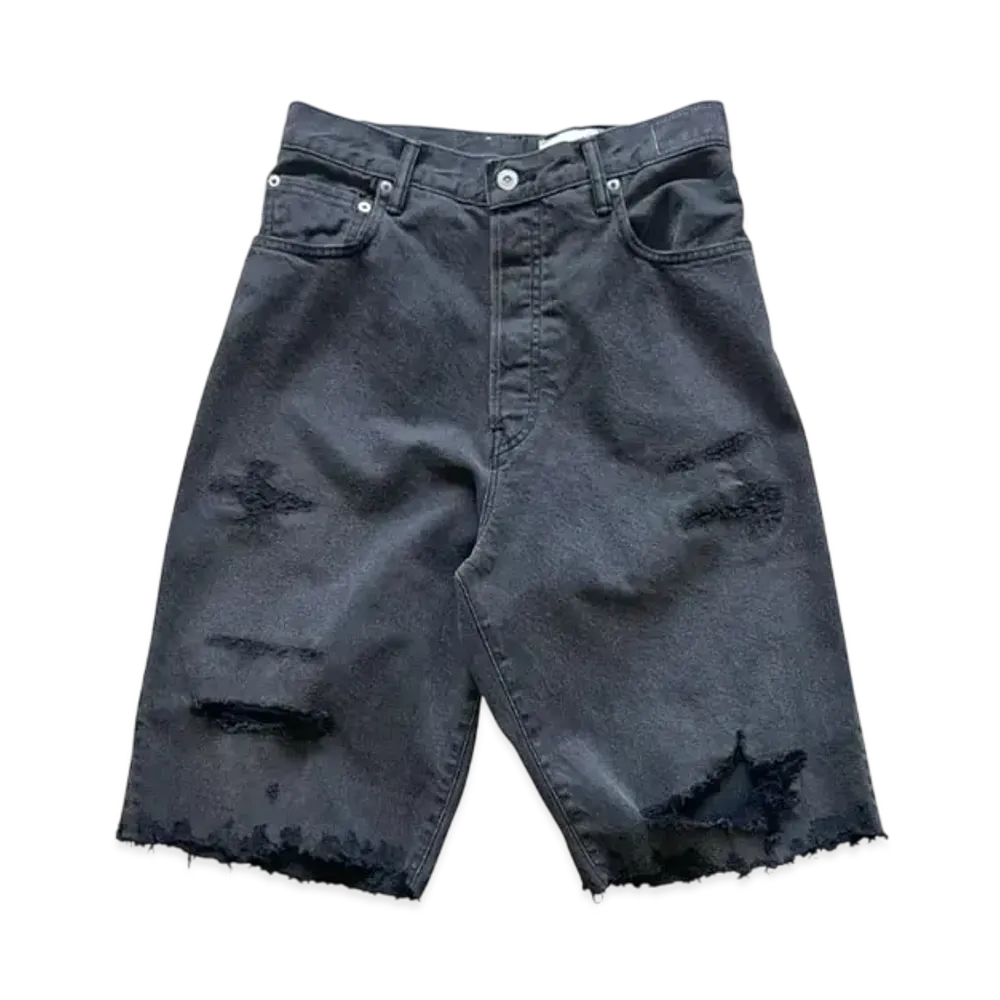 KURO Crossed Denim Pants "Black"