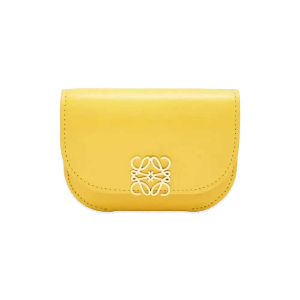LOEWE Goya Cardholder In Silk Calfskin "Yellow"