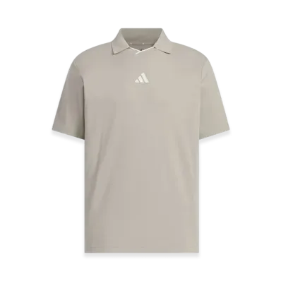 adidas Golf Twist Knit Short-Sleeve Polo Shirt "Putty Beige"