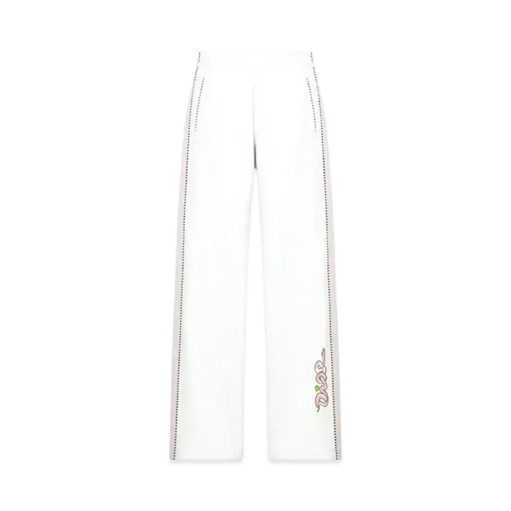 Dior x KAWS Track Pants Virgin Wool Jersey "White/Yellow/Pink"