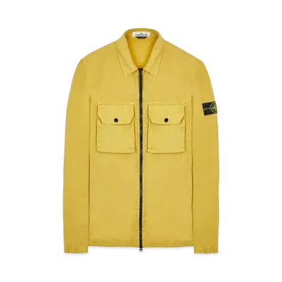 Stone Island 113WN BRUSHED COTTON CANVAS_'OLD' EFFECT "Dark Beige"