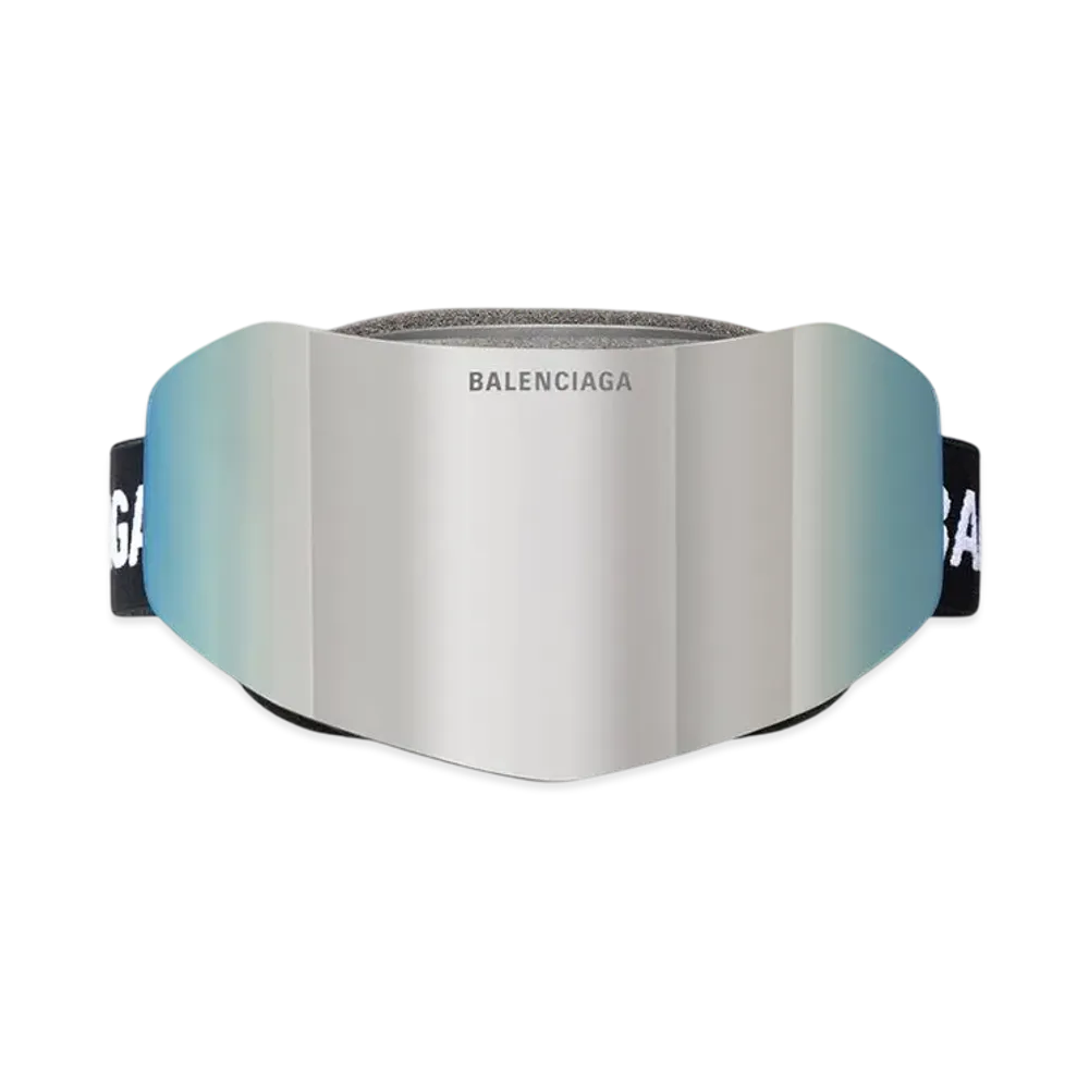 BALENCIAGA Ski Mask Goggles "Mirror Silver"
