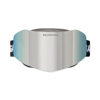 BALENCIAGA Ski Mask Goggles "Mirror Silver"