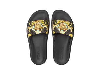 FENDI x Versace Fendace Wild Baroque Sliders "Gold"