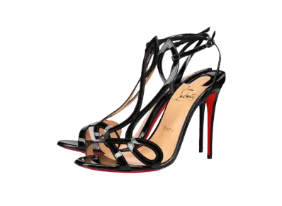 Christian Louboutin Double L Sandal 100 mm "Black"