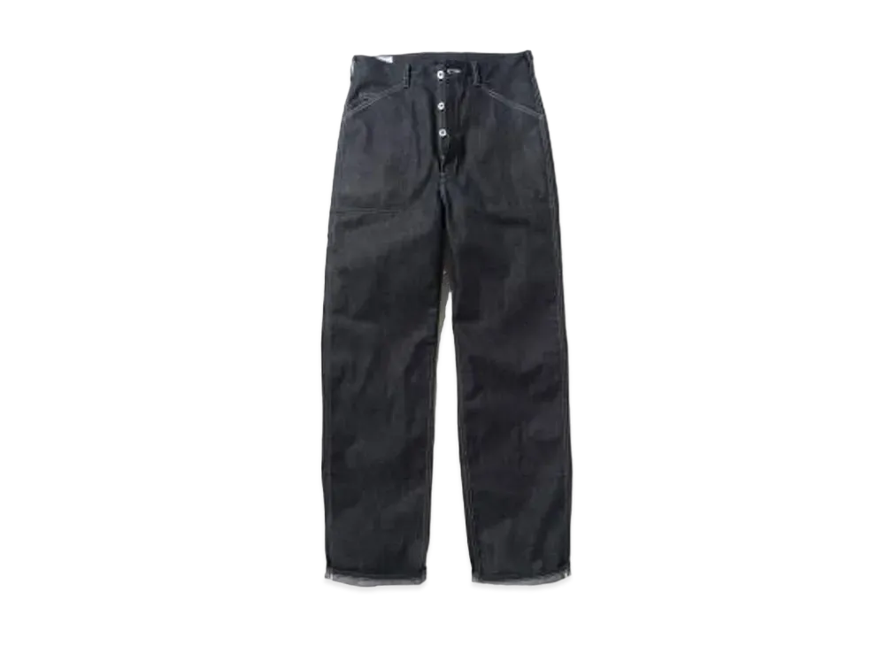 THE REAL McCOY'S 8HU WW2 DENIM WORK TROUSERS "Indigo"
