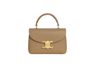 CELINE Teen Nino Bag in Supple Grained Calfskin "Smoked Brown"