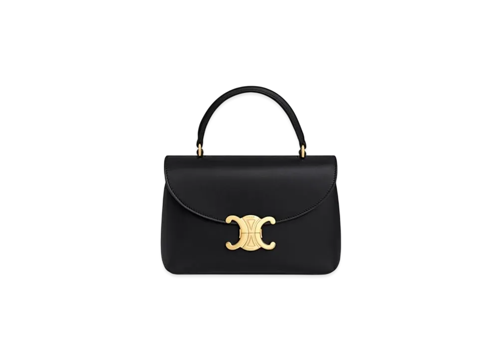 CELINE Teen Nino Bag In Shiny Calfskin "Black"