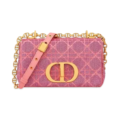 Dior Small Caro Bag Micropearl "Light Pink"