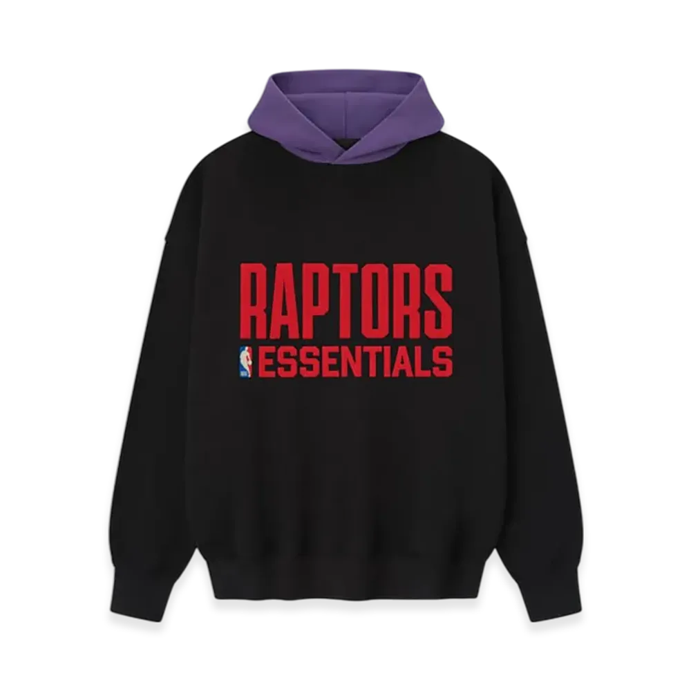 FEAR OF GOD ESSENTIALS Raptors Sport Hoodie "Black/Purple Reign"