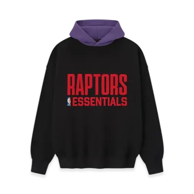 FEAR OF GOD ESSENTIALS Raptors Sport Hoodie "Black/Purple Reign"