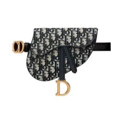 Dior Saddle Belt Pouch Dior Oblique Jacquard "Blue"
