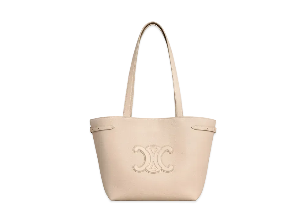 CELINE Small Cabas Anais Cuir Triomphe in Grained Calfskin "Cappuccino"