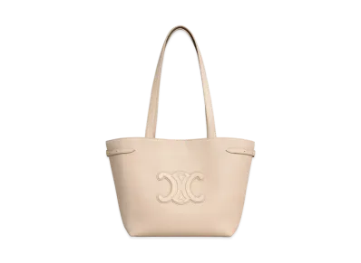 CELINE Small Cabas Anais Cuir Triomphe in Grained Calfskin "Cappuccino"