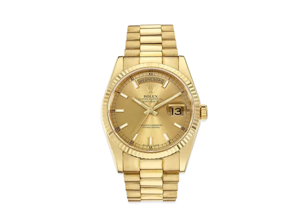 ROLEX Daydate "Champagne/Yellow Gold"