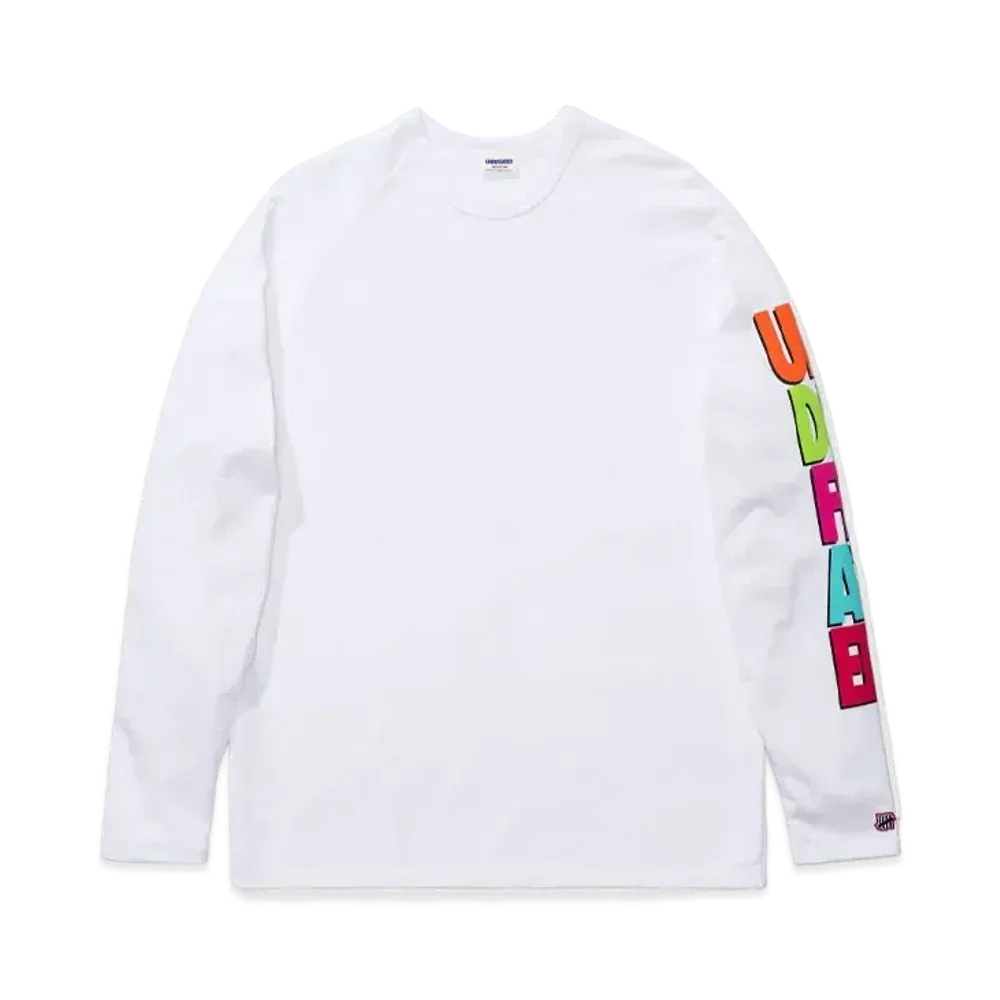 UNDEFEATED STACKED L/S RAGLAN - 10032 "White"