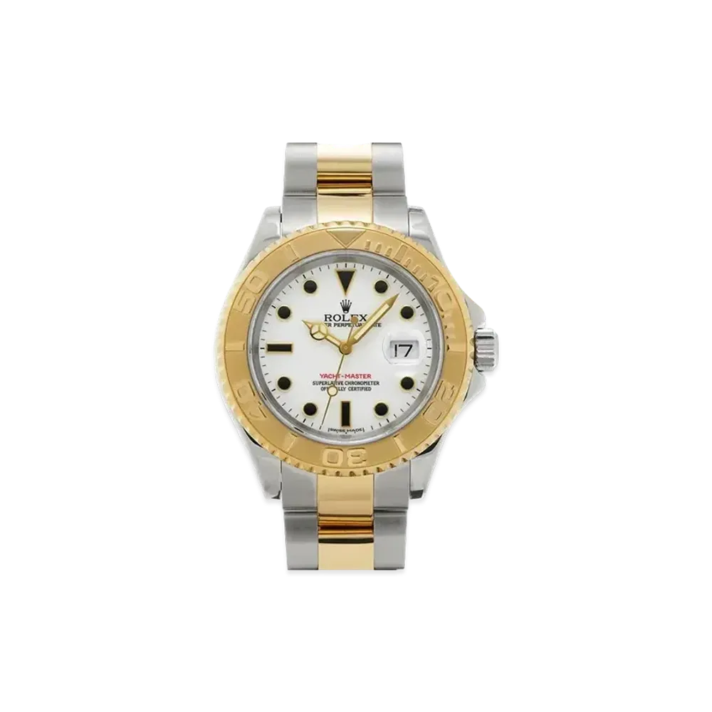 ROLEX Yacht-Master "White/Stainless Steel/Yellow Gold"