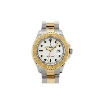 ROLEX Yacht-Master "White/Stainless Steel/Yellow Gold"