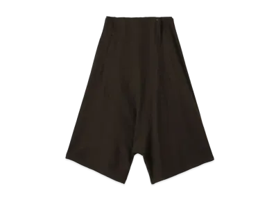 Yohji Yamamoto Y's SUPER120 SOFT VIYELLA WAIST STRING SAROUEL PANTS "Khaki"