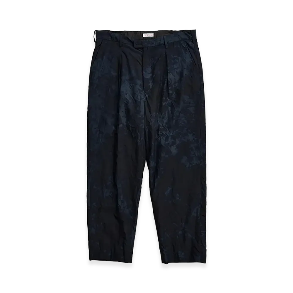 NICENESS T.Ayler Tech wool One Tuck Slacks "Black"